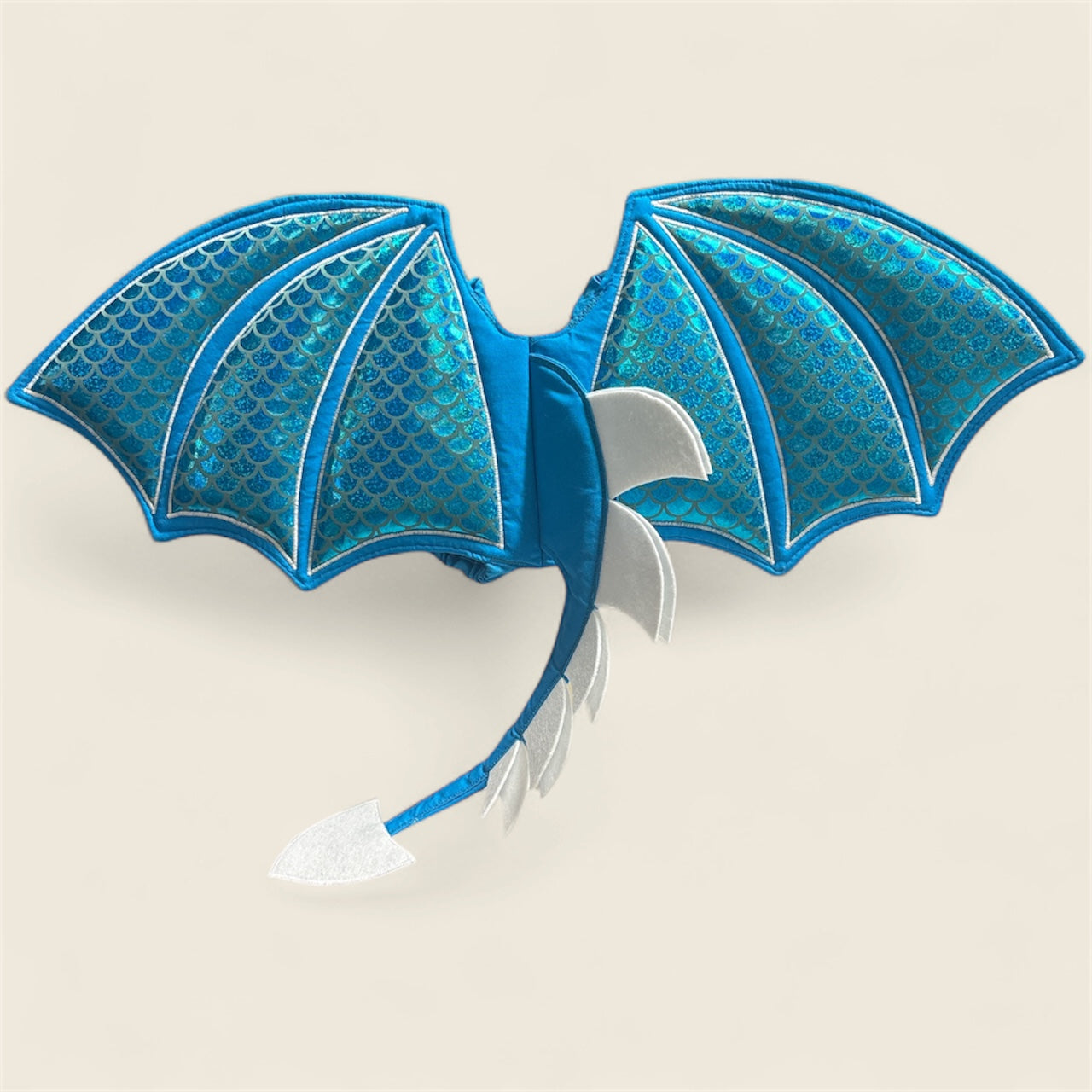 Dragon Wings - Bright Blue/ White