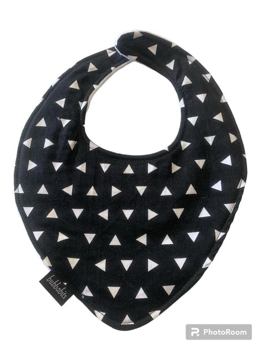 Dribble Bib - Mono triangles