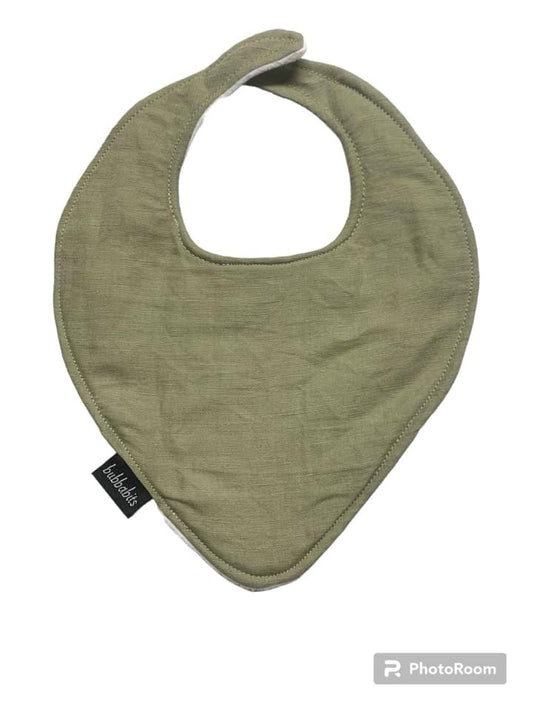 Dribble Bib - Linen olive