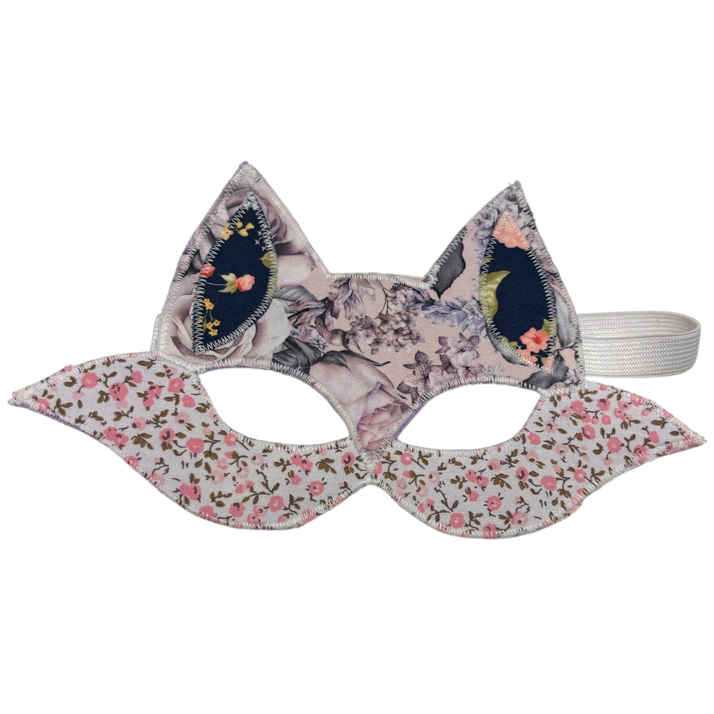 Dress up mask - Fox / pinky florals